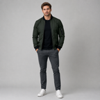William | Slim-Fit Zip-Up Bomber Jacket