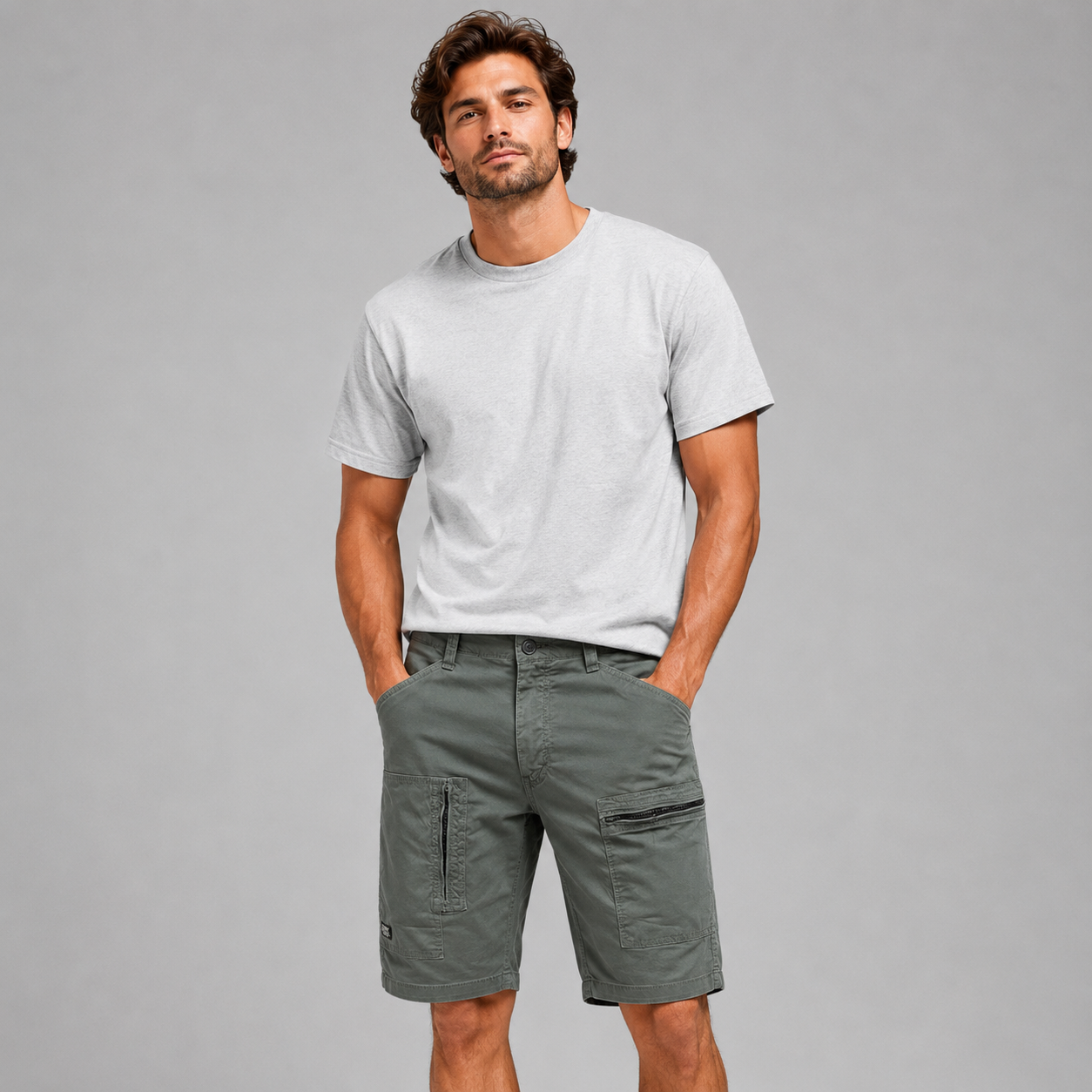Ethan Cotton Cargo Shorts