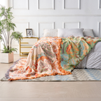 Marlow Cotton Floral Throw Blanket