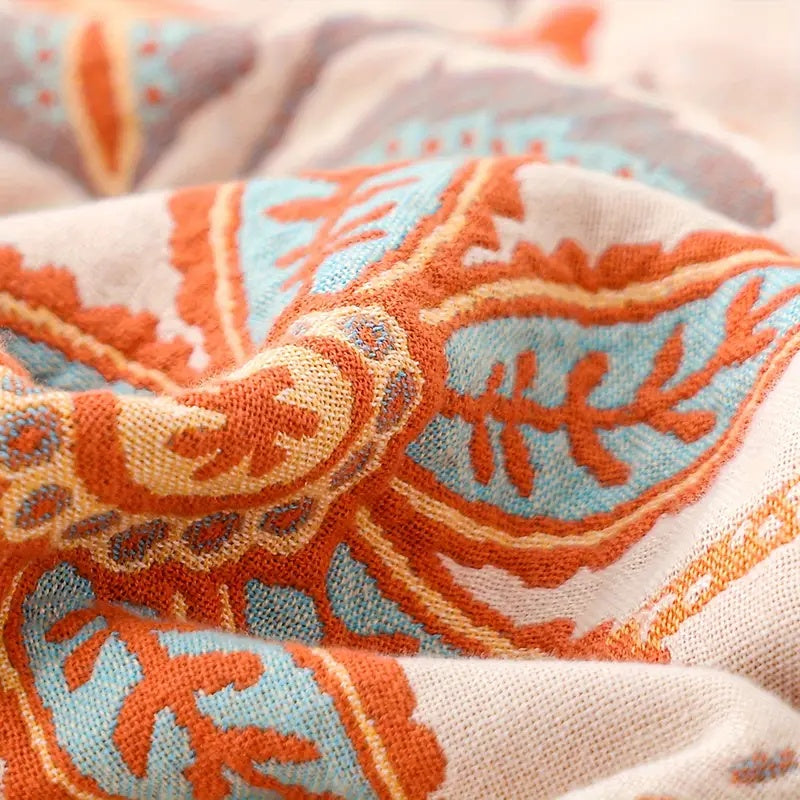 Marlow Cotton Floral Throw Blanket